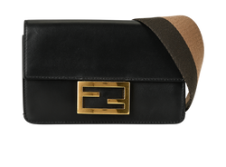 Baguette Crossbody, Leather, Black, 06334918, 2*